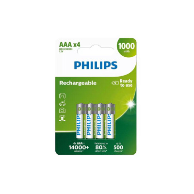 Philips Akku Akku Rechargeable AAA 4 Stück