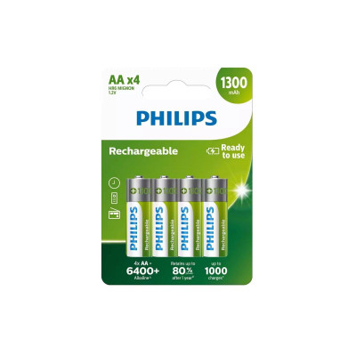 Philips Akku Akku Rechargeable AA 4 Stück