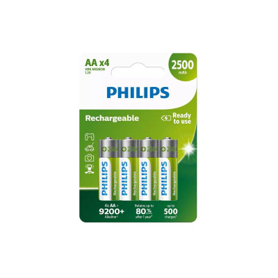 Philips Akku Akku Rechargeable AA 4 Stück