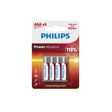 Philips Batterie Batterie Power Alkaline AAA 4 Stück Philips Batterie Batterie Power Alkaline AAA 4 Stück