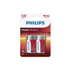 Philips Batterie Batterie Power Alkaline C 2 Stück Philips Batterie Batterie Power Alkaline C 2 Stück