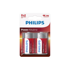 Philips Batterie Batterie Power Alkaline D 2 Stück Philips Batterie Batterie Power Alkaline D 2 Stück
