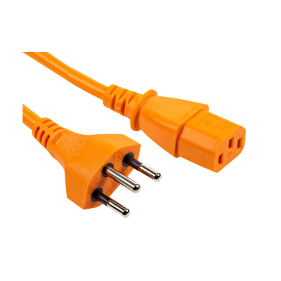 FURBER.power Netzkabel C13-T12 0.5 m Orange FURBER.power Netzkabel C13-T12 0.5 m Orange