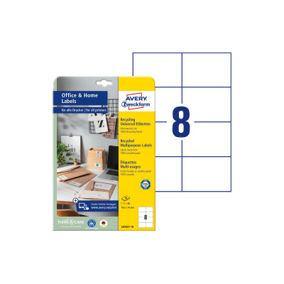Avery Zweckform Universal-Etiketten 105 x 74 mm, 10 Blatt