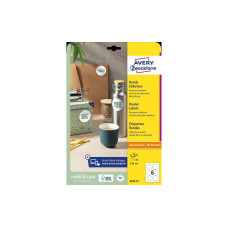 Avery Zweckform Runde Etiketten Ø 80 mm | 10 Blatt | permanent Avery Zweckform Runde Etiketten Ø 80 mm | 10 Blatt | permanent