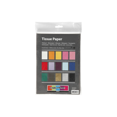 Creativ Company Seidenpapier 50 x 70 cm, 30 Stück, Mehrfarbig