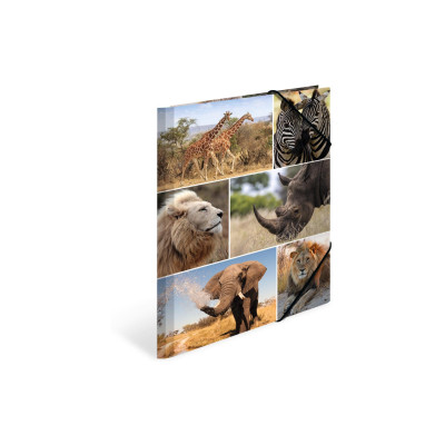 HERMA Gummibandmappe A4 Afrika, Karton, mit Innendruck HERMA Gummibandmappe A4 Afrika, Karton, mit Innendruck