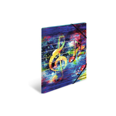 HERMA Gummibandmappe A3 Music, Polypropylen, mit Innendruck