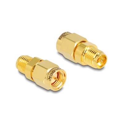 Delock Antennenadapter RP-SMA - SMA, Buchse zu Stecker