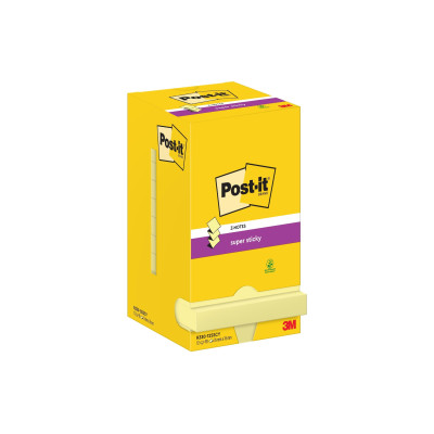 Post-it Notizzettel Super Sticky Z-Notes 76 x 76 mm, Gelb