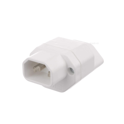 STEFFEN Adapterstecker C14 - T13 Weiss