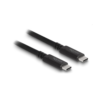 Delock USB4-Kabel 40 Gbps koaxial USB C - USB C 1.2 m