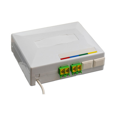 Lightwin FTTH OTO Box 4x LC/APC Kupplungen, Breakoutkabel 30 m