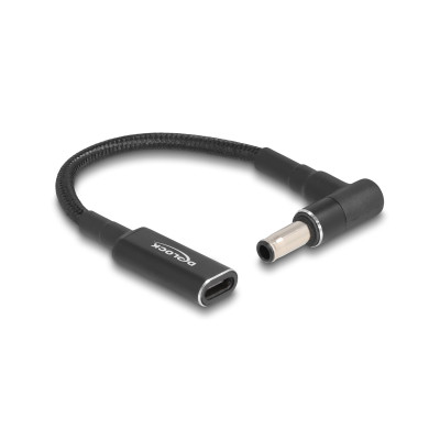 Delock Ladekabel USB-C zu Samsung 5.5 x 3 mm 90° gewinkelt, 15 cm Delock Ladekabel USB-C zu Samsung 5.5 x 3 mm 90° gewinkelt, 15 cm