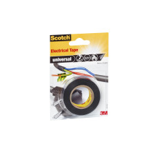 Scotch Isolierband Universal, 15 mm x 10 m, 1 Rolle, Schwarz Scotch Isolierband Universal, 15 mm x 10 m, 1 Rolle, Schwarz