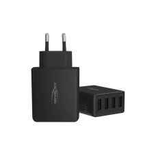 Ansmann USB-Wandladegerät Home Charger HC430, 4x USB, 30 W, Schwarz