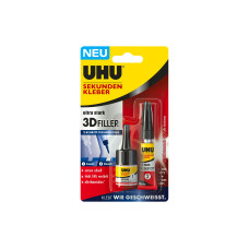 UHU Sekundenkleber 3D-Füller 9 g + 3 g UHU Sekundenkleber 3D-Füller 9 g + 3 g