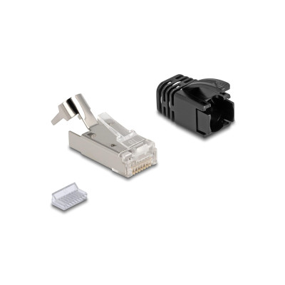 Delock Stecker RJ45, S/FTP, Cat.8.1 25 Stück, Transparent
