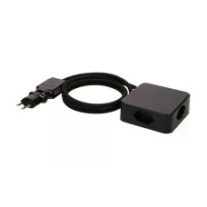 maxTex Steckdosenleiste Cube 4x T13, Schwarz/Schwarz maxTex Steckdosenleiste Cube 4x T13, Schwarz/Schwarz