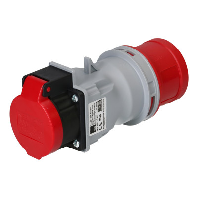 maxCAMP Adapterstecker CEE16/5 - T25, Rot/Grau