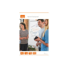 Nobo Flipchart Block 20 Blatt, kariert, 65 x 95 mm Weiss 1 Stück