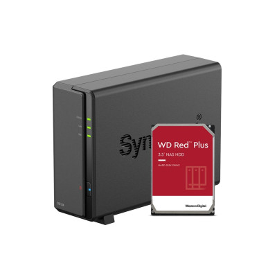 Synology NAS DiskStation DS124 1-bay WD Red Plus 6 TB