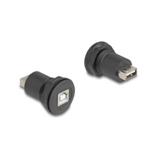 Delock USB 2.0 Typ-B zu USB 2.0 Typ-A Einbaubuchse