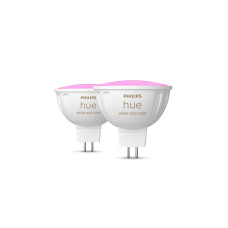 Philips Hue Leuchtmittel White & Col. Amb. MR16 Doppelpackpack, 2x400 lm