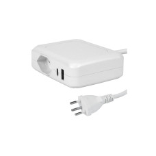 STEFFEN Ladestation IQ 1 x T13 + 1 x USB-A/C, Weiss