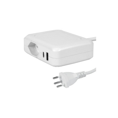 STEFFEN Ladestation IQ 1 x T13 + 1 x USB-A/C, Weiss