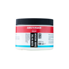 Amsterdam Leuchtfarbe Glow in the dark 500 ml, Weiss