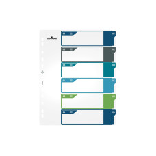 DURABLE Register A4+, 1-6, 5-farbig