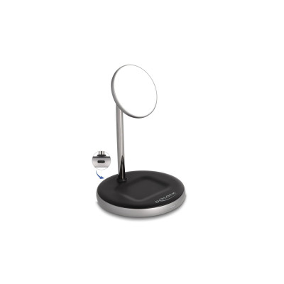 Delock Wireless Charger 2 in 1 mit 5 W / 7.5 W / 10 W / 15 W – Qi