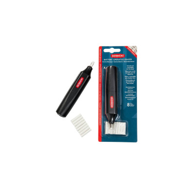 Derwent Batteriebetriebener Radierstift inkl. 8 Ersatzradiergummis