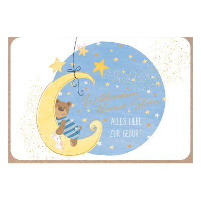 ABC Glückwunschkarte Alles liebe zur Geburt B6