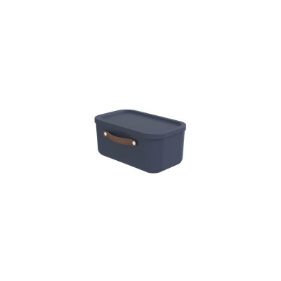 Rotho Aufbewahrungsbox Maloja 12 l, Midnight Blau