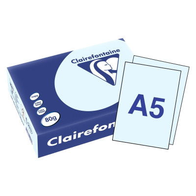 Clairefontaine Kopierpapier Trophée A5, Hellblau, 80 gm2, 500 Blatt