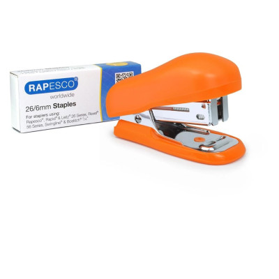 Rapesco Heftgerät Bug Mini 12 Seiten, Orange Rapesco Heftgerät Bug Mini 12 Seiten, Orange