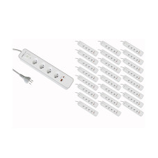 FURBER.power Steckdosenleiste 4 x T13, USB-C, USB-A, 25 Stück FURBER.power Steckdosenleiste 4 x T13, USB-C, USB-A, 25 Stück