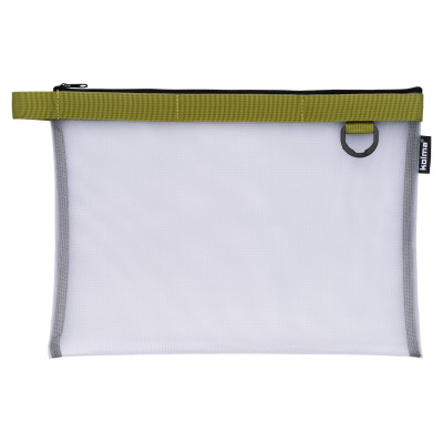 Kolma Accessoires-Tasche Nylon Bag A4 Transparent / Olivgrün Kolma Accessoires-Tasche Nylon Bag A4 Transparent / Olivgrün
