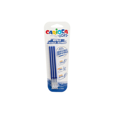 Carioca Schreibmine Roller Oops Blau, 3 Stück