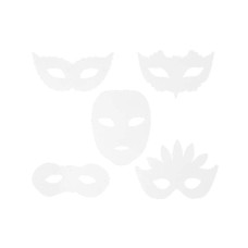 Creativ Company Papp-Maske Weiss, 16 Stück