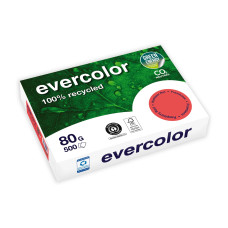 Clairefontaine Kopierpapier Evercolor A4, Rot, 80 g/m²,500 Blatt Clairefontaine Kopierpapier Evercolor A4, Rot, 80 g/m²,500 Blatt