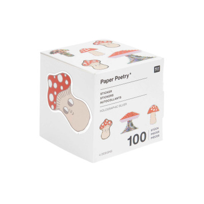 Rico Design Sticker auf Rolle Ø5 cm, 100 Stück Rico Design Sticker auf Rolle Ø5 cm, 100 Stück