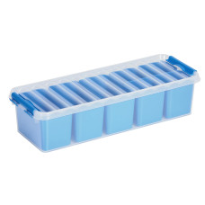 Sigma Home Aufbewahrungsbox Q-Line Blau, Volumen: 3.5 l