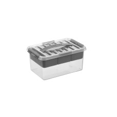 Sigma Home Aufbewahrungsbox Q-Line Grau, Volumen: 6 l