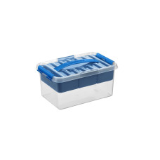 Sigma Home Aufbewahrungsbox Q-Line Blau, Volumen: 6 l