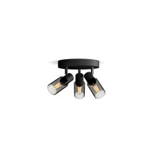 Philips Aufbauspot Palms für E14, rund Schwarz, ohne Leuchtmittel Philips Aufbauspot Palms für E14, rund Schwarz, ohne Leuchtmittel