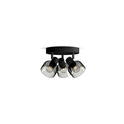 Philips Aufbauspot Sleet 3er Spot für E14, rund Schwarz, ohne LM Philips Aufbauspot Sleet 3er Spot für E14, rund Schwarz, ohne LM