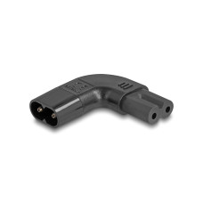 Delock Adapterstecker IEC60320 C8 - C7, gewinkelt L/R